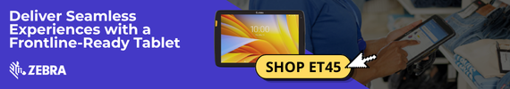 Deliver seamless eperiences with a frontline-ready Zebra ET45 tablet