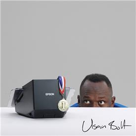 Usain Bolt with the TM-M30II-SL