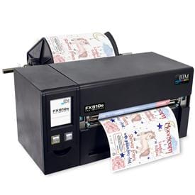 Industrial-grade thermal foil printer for up to 220 mm wide labels with metallic highlights