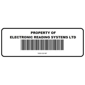 Custom Printed Barcoded Asset labels and Tags