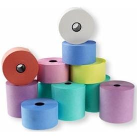 Quality Coloured Thermal Paper Rolls  - Delivered Next Day
