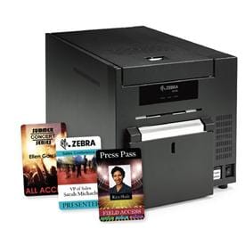 ZC10L printer produces large passes and badges that are approximately 3.5
