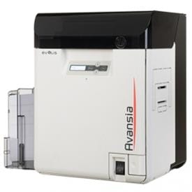 High resolution retransfer card printer for large print runs