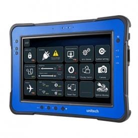 Unitech TB160 - a rugged Windows 10 tablet equipped with a sunlight viewable multi-touch 10.1inch display 