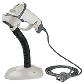 Zebra LS2208 Barcode Scanner KIT - RS232 Inc Cable, and Stand - White